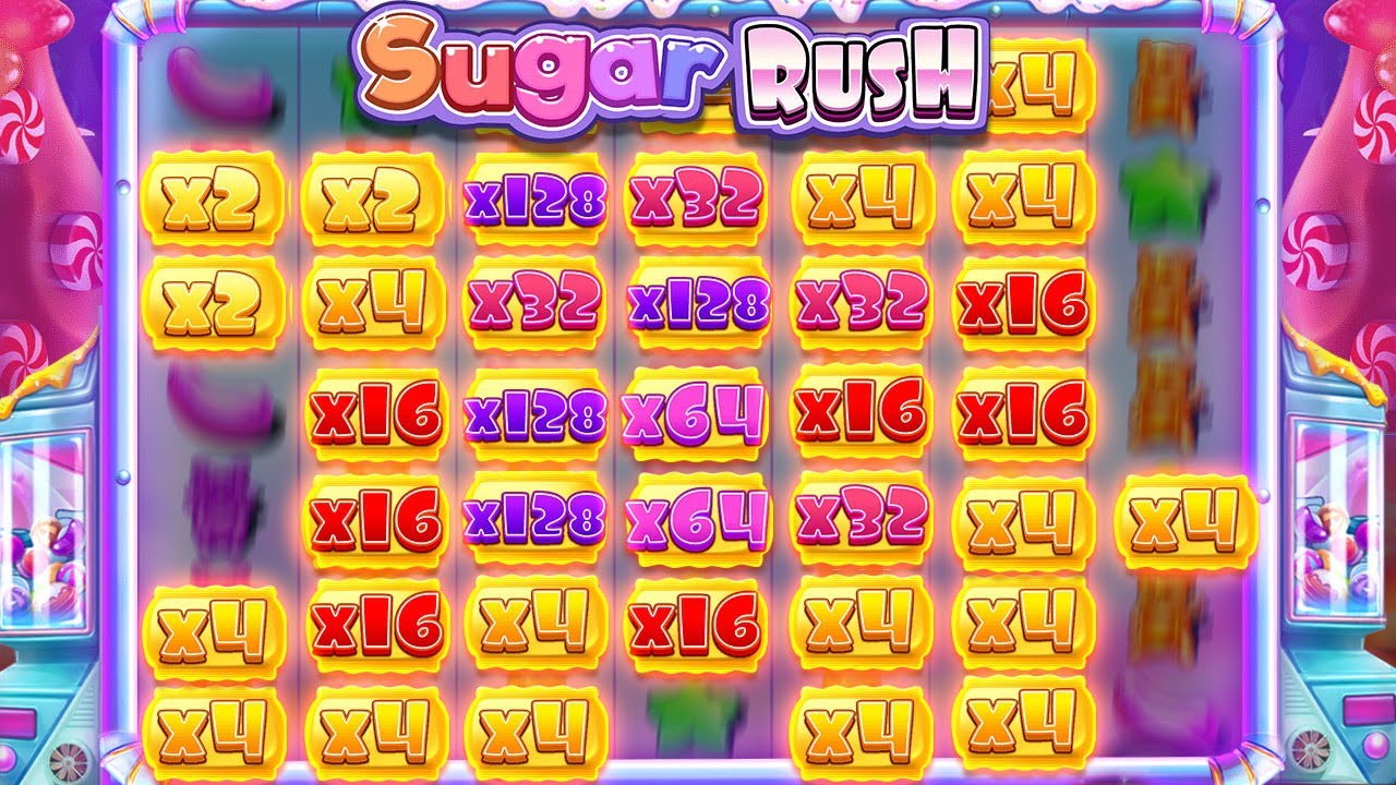 Sugar Rush — бонусный раунд фриспины с множителями x128